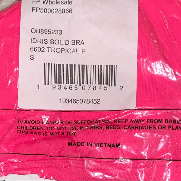 Free People Idris Solid Bra in Neon Pink - S - Picture 10 of 14